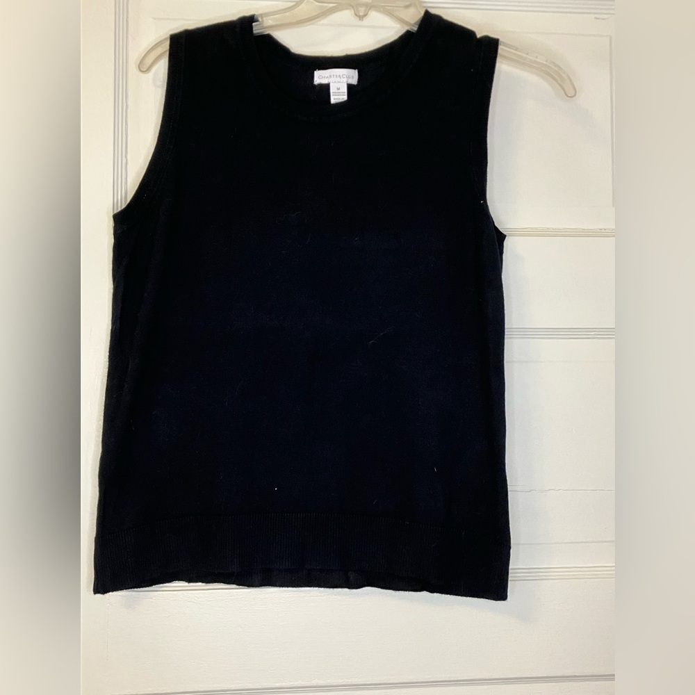 Black sweater tank